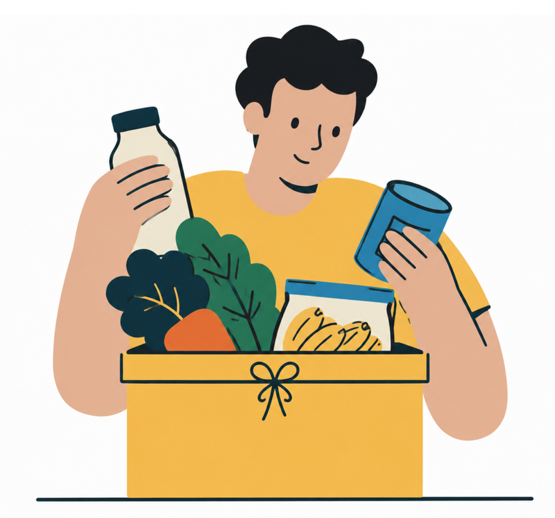 Clasificamos los alimentos rescatados